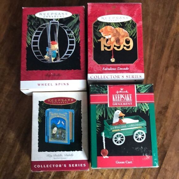 Hallmark Keepsake 4 ornaments  - Picture 1 of 10